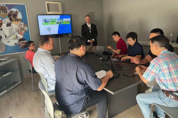 Sala de reunião com os representantes